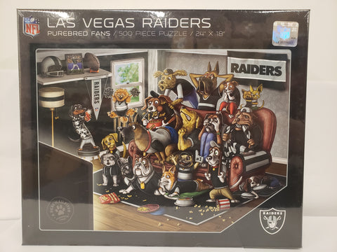 You The Fan Pure Bred Fans Puzzle - Las Vegas Raiders