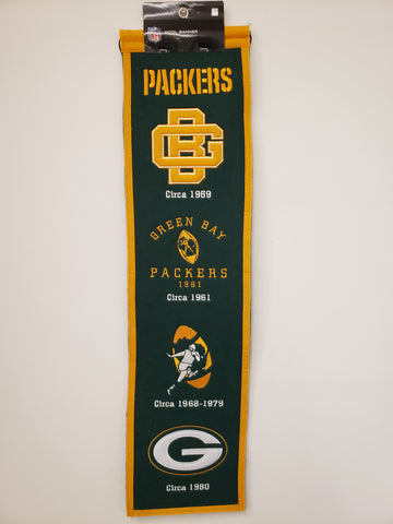 Winning Streak Heritage Banner Green Bay Packers