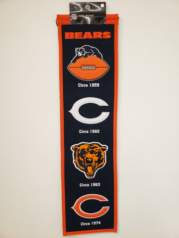 Winning Streak Heritage Banner Chicago Bears