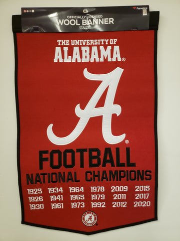 Winning Streak Dynasty Banner Alabama Crimson Tide