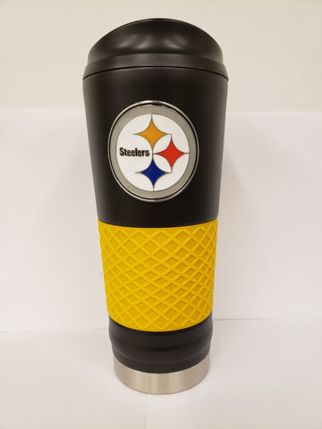 Logo Brands Draft Travel Mug - Pittsburgh Steelers