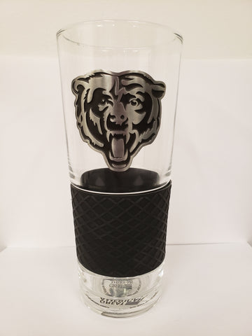 Great American Products Metal Emblem Pint Glass - Chicago Bears