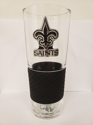 Great American Products Metal Emblem Pint Glass - New Orleans Saints