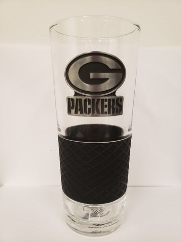 Great American Products Metal Emblem Pint Glass - Green Bay Packers