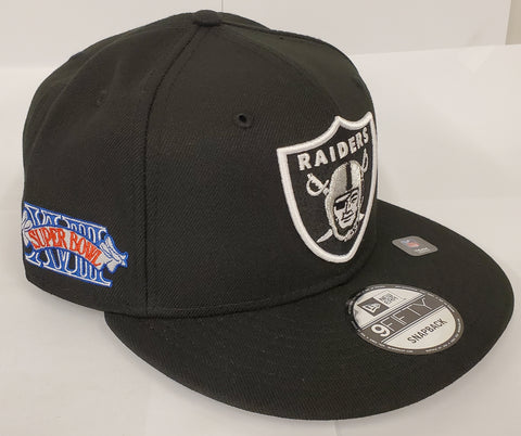 New Era Super Bowl 18 Side Patch Snapback - Las Vegas Raiders