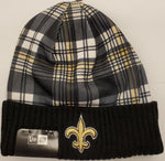 New Era 2024 NFL Sideline Plaid Knit Hat - New Orleans Saints