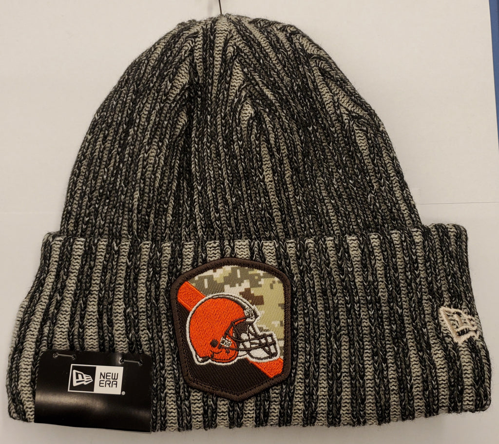 New Era 2023 NFL Sideline Salute to Service Knit Hat Cleveland Browns
