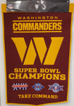 Winning Streak Dynasty Banner Washington Football Team