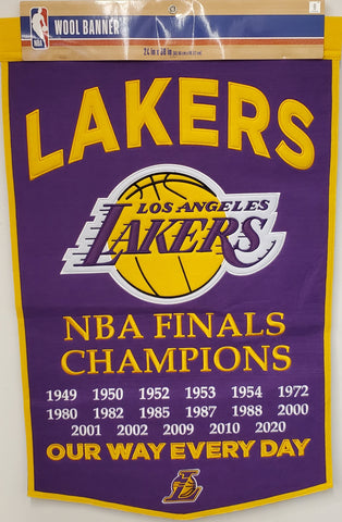 Winning Streak Dynasty Banner Los Angeles Lakers