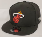 New Era NBA Black & White Snapback - Miami Heat