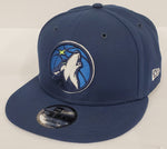 New Era NBA Basic Black & White Snapback - Minnesota Timberwolves