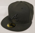 New Era MLB 5950 All-Black Pro Fitted - Atlanta Braves