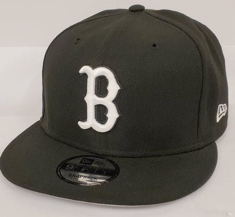 New Era MLB Black & White Snapback - Boston Red Sox