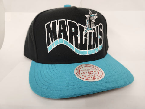 Mitchell & Ness MLB Wavy Pro Snapback - Miami Marlins