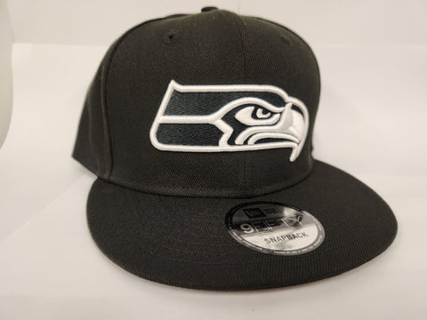 New Era NFL Black & White Snapback - Seattle Seahawks