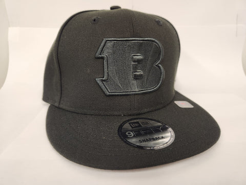 New Era NFL Black on Black Snapback - Cincinnati Bengals