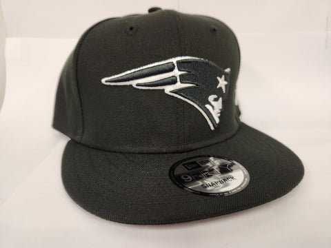 New Era NFL Black & White Snapback - New England Patriots