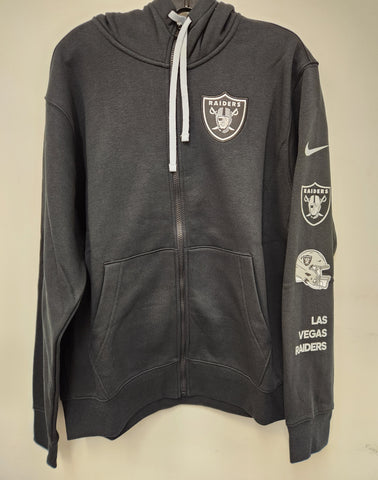Nike Club Fleece Full-Zip Hoodie - Las Vegas Raiders