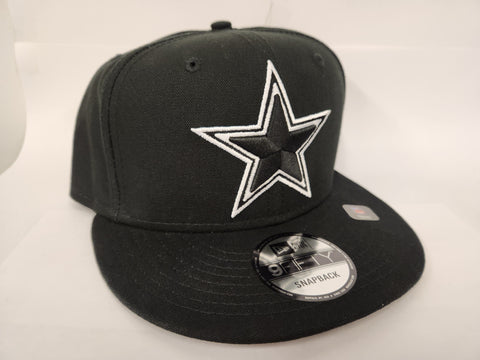 New Era NFL Black on Black Basic Snapback - Dallas Cowboys