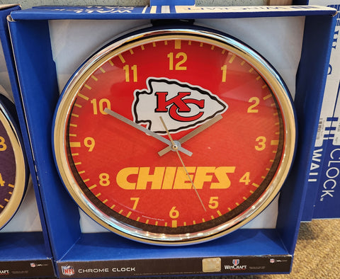 Wincraft Chrome Clock Kansas City Chiefs