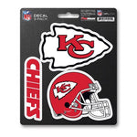Fan Mats 3 Piece Team Decals Kansas City Chiefs