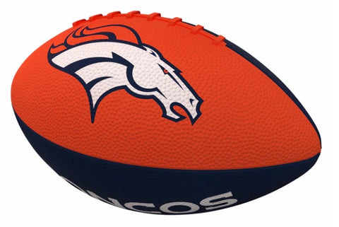 Logo Brands Junior Rubber Football Denver Broncos