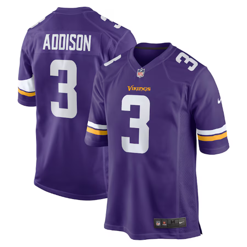 Nike Minnesota Vikings Home Game Jersey - Jordan Addison