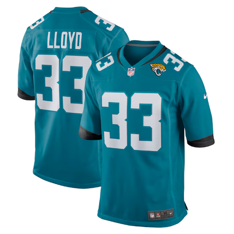 Nike Jacksonville Jaguars Teal Game Jersey - Devin Lloyd