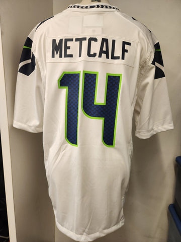 Nike Seattle Seahawks White Game Jersey - DK Metcalf