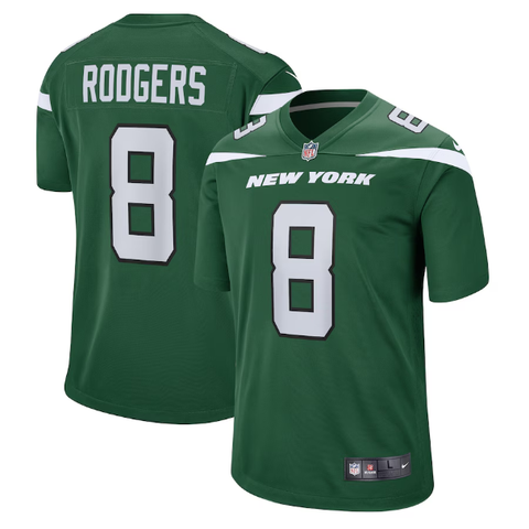 Nike New York Jets Home Game Jersey - Aaron Rodgers