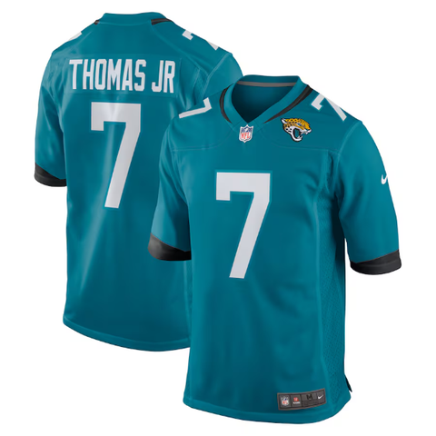 Nike Jacksonville Jaguars Teal Game Jersey - Brian Thomas Jr.