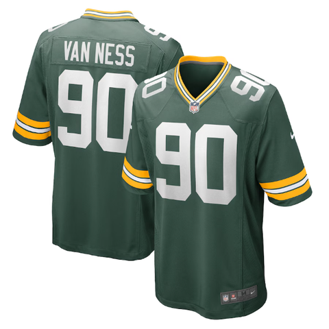 Nike Green Bay Packers Home Game Jersey - Lukas Van Ness