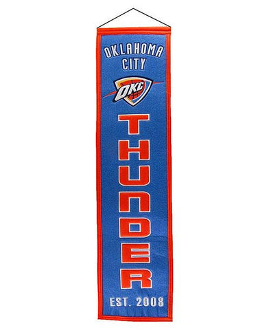 Winning Streak Heritage Banner Oklahoma City Thunder