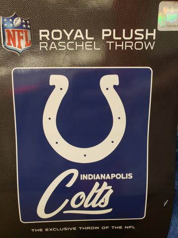 Logo Brands 50x60 Plush Indianapolis Colts