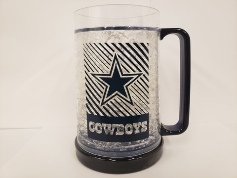 Logo Brands Crystal Freezer Mug Dallas Cowboys