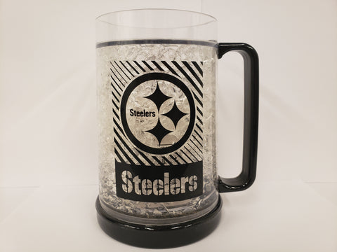 Logo Brands Crystal Freezer Mug Pittsburgh Steelers