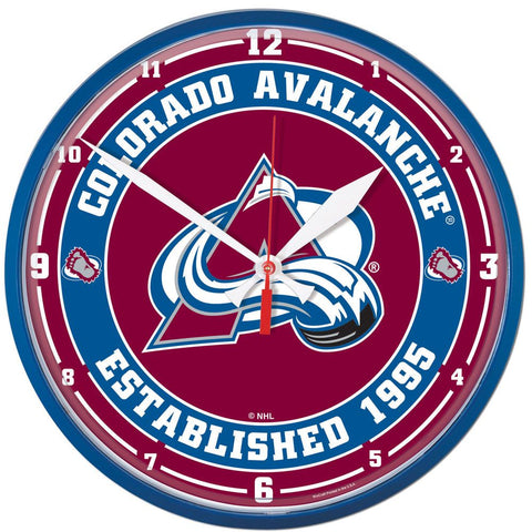 Wincraft Round Clock Colorado Avalanche