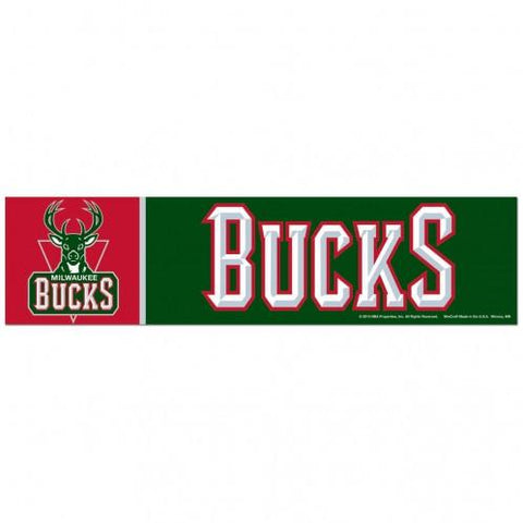 Wincraft Bumper Sticker Milwaukee Bucks