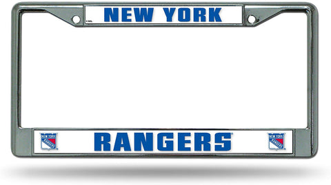 Rico Chrome License Plate Frame New York Rangers