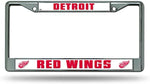 Rico Chrome License Plate Frame Detroit Red Wings