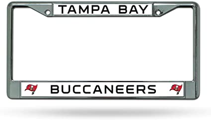 Rico Chrome License Plate Frame Tampa Bay Buccaneers