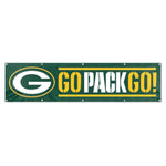 Party Animal 2x8 Nylon Banner Green Bay Packers