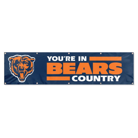 Party Animal 2x8 Nylon Banner Chicago Bears