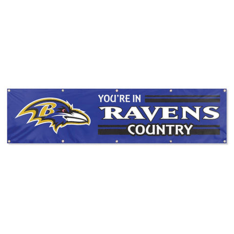 Party Animal 2x8 Nylon Banner Baltimore Ravens