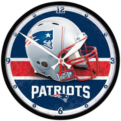 Wincraft Round Clock New England Patriots
