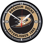 Wincraft Round Clock Anaheim Ducks
