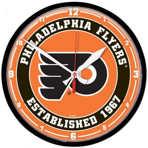 Wincraft Round Clock Philadelphia Flyers