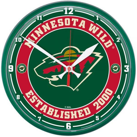 Wincraft Round Clock Minnesota Wild