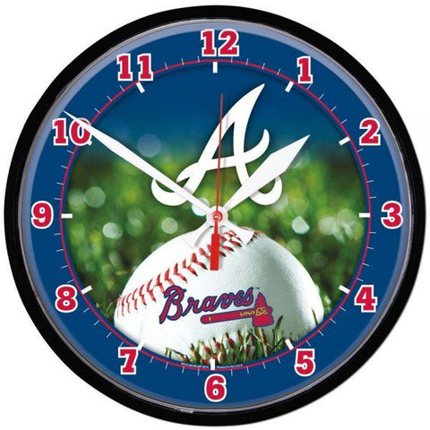 Wincraft Round Clock Atlanta Braves