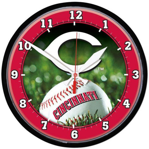 Wincraft Round Clock Cincinnati Reds